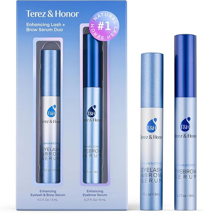 Advanced Eyelash Serum for Thicker Longer Lashes and Eyebrows (Lash Brow Serum Duo Gift Set) | Amazon (US)