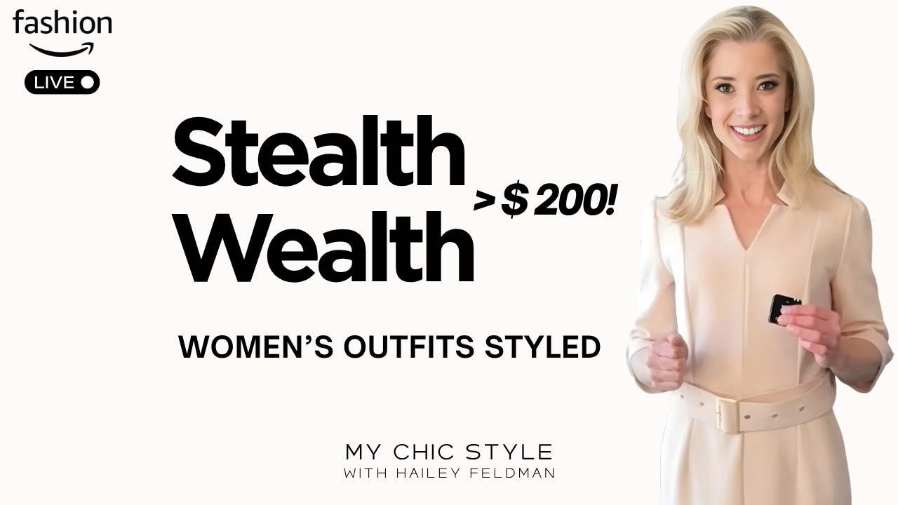 Hi! Welcome back to My Chic Style! I'm Hailey, your trusted guide to discovering the best classic chic products online. Looking for the best quiet luxury staples without the designer price tag? In today’s Amazon Fashion live, I’m showing you how to master the Stealth Wealth aesthetic with chic, affordable finds—all under $200!
● Join: https://www.amazon.com/live/broadcast/03208430-facb-440b-b5b4-d51bd590b7b0

Whether you’re building a capsule wardrobe or just want to elevate your everyday style, these affordable quiet luxury pieces are the secret to looking polished, expensive, and timeless.

● Show Content:
1. Learn how to get the quiet luxury look on Amazon Fashion.

2. My must-have Stealth Wealth essentials for 2026 under ~$200 on Amazon Fashion.

3. Style Tips for women: styling minimal, high-end inspired outfits on a budget.

4. My top picks for elevated basics that look way more expensive than they are.

5. See how crisp linen, tailored trousers, and gold accents mimic heritage brands without the premium price. 

6. Live Styling: Layering versatile basics live and over 10 outfits styled for women to prove that timeless, understated elegance remains a matter of discernment rather than sheer spending power.

#LTKdayinmylife #LTKWorkwear #LTKPetite