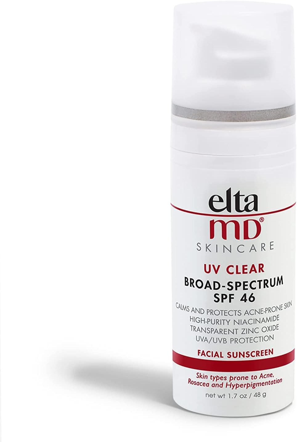EltaMD UV Clear Facial Sunscreen Broad-Spectrum SPF 46 for Sensitive or Acne-Prone Skin, Oil-free, D | Amazon (US)