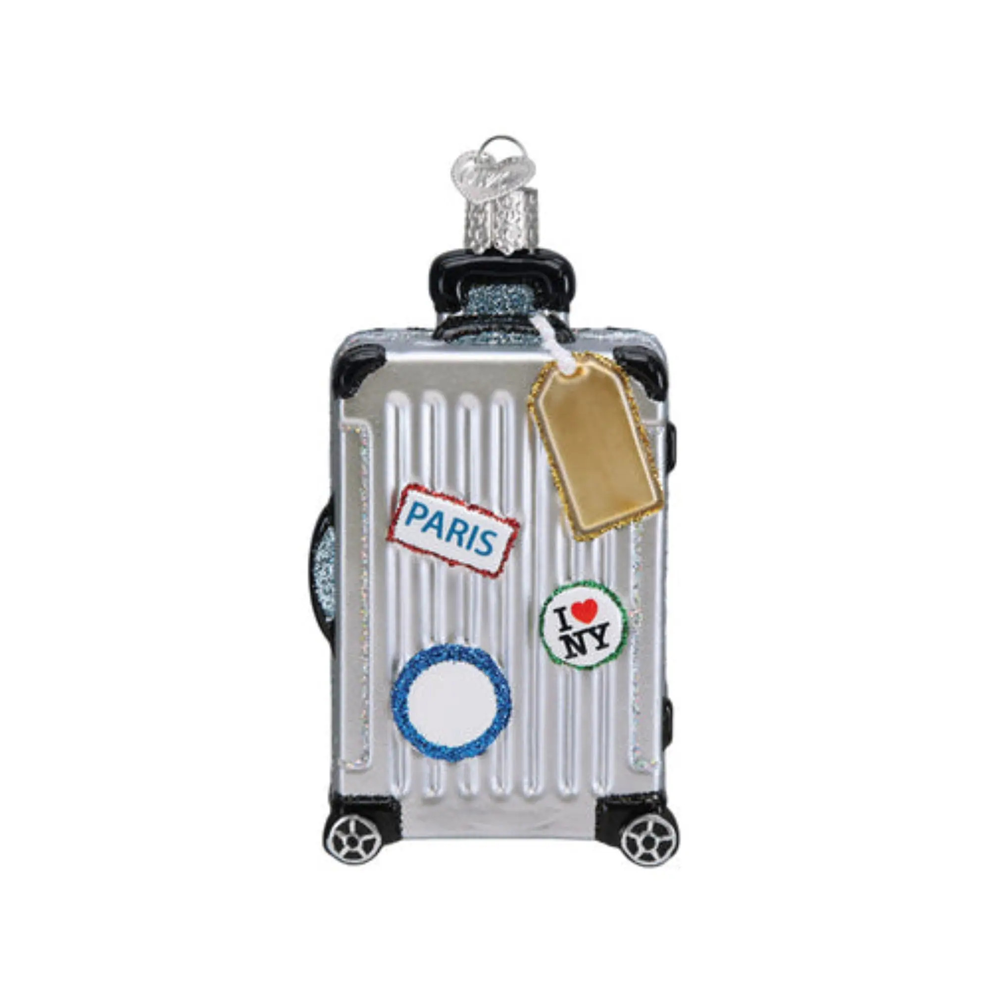 Old World Christmas Glass Blown Holiday Ornament For Tree - Rolling Suitcase one_size | 729343325778 | Lowe's