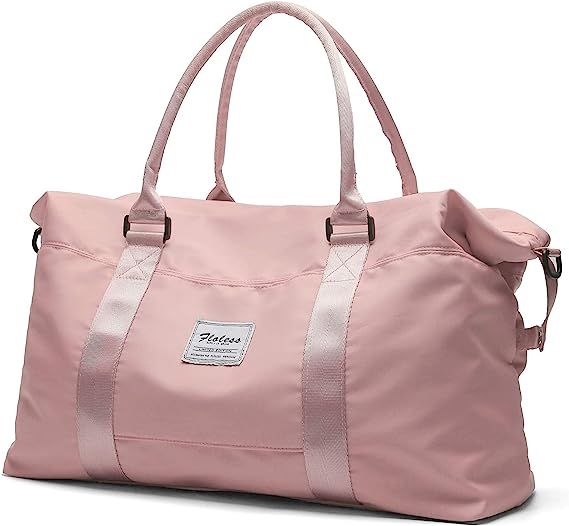 Travel Duffel Bag, Sports Tote Gym Bag, Shoulder Weekender Overnight Bag for Women | Amazon (US)