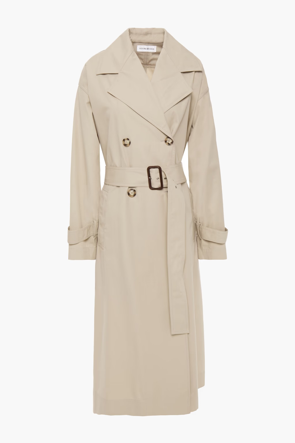 Double-breasted cotton-twill trench coat | The Outnet (US and CA)