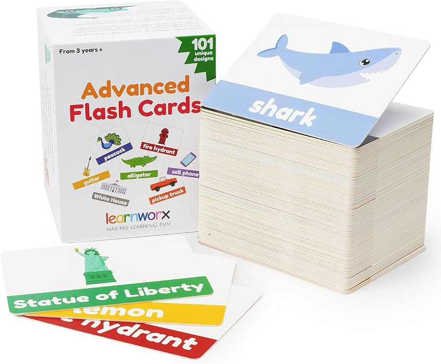 Advanced Flash Cards for Toddlers 3-5 Years – 101 Flashcards – Preschool Flash Cards – Kind... | Amazon (US)