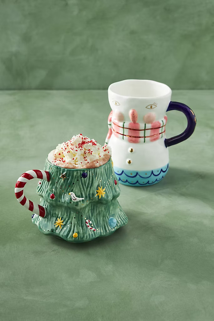 BIRDCANFOX Joyeux Noel Mug | Anthropologie (US)