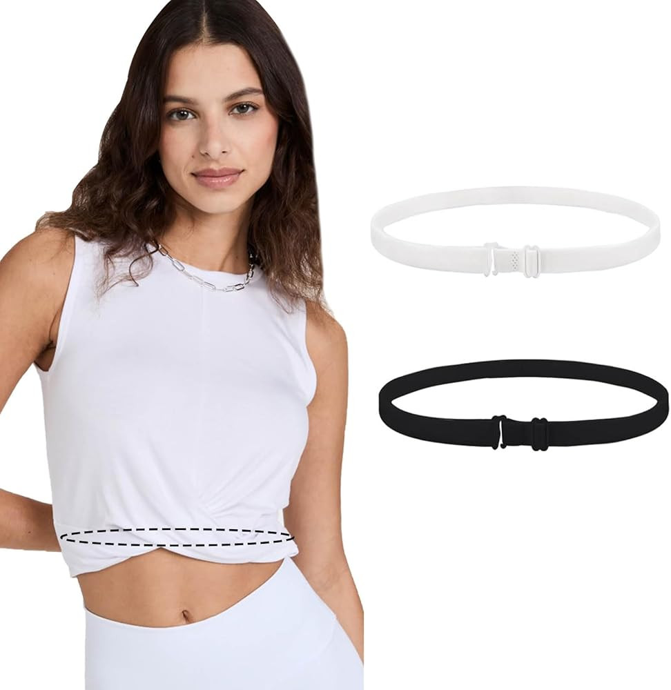 AXLORP Crop Adjustable Band, Crop Tool for Shirt, Crop Band for Tucking Shirts, Elastic Belts for... | Amazon (US)