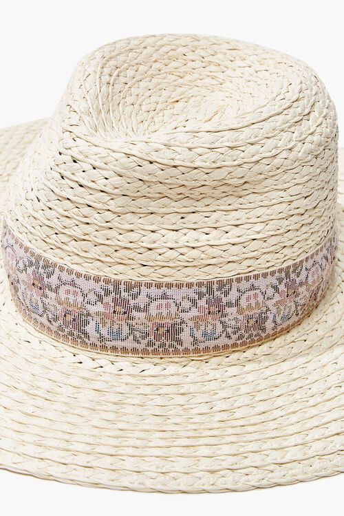 Ribbon-Trim Straw Fedora | Forever 21 (US)