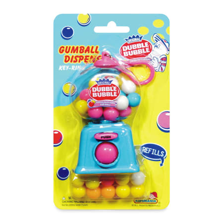 Mini Dubble Bubble® Gumballs w/ Dispenser Keychain 1.13oz | Five Below