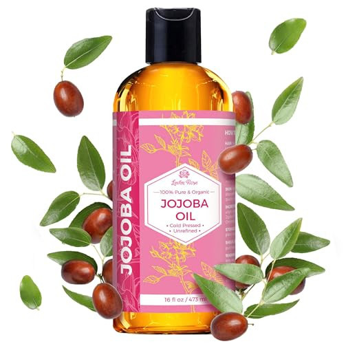 Leven Rose Jojoba Oil, Pure Cold Pressed Natural Unrefined Moisturizer for Skin Hair and Nails 16 Fl. oz | Amazon (US)