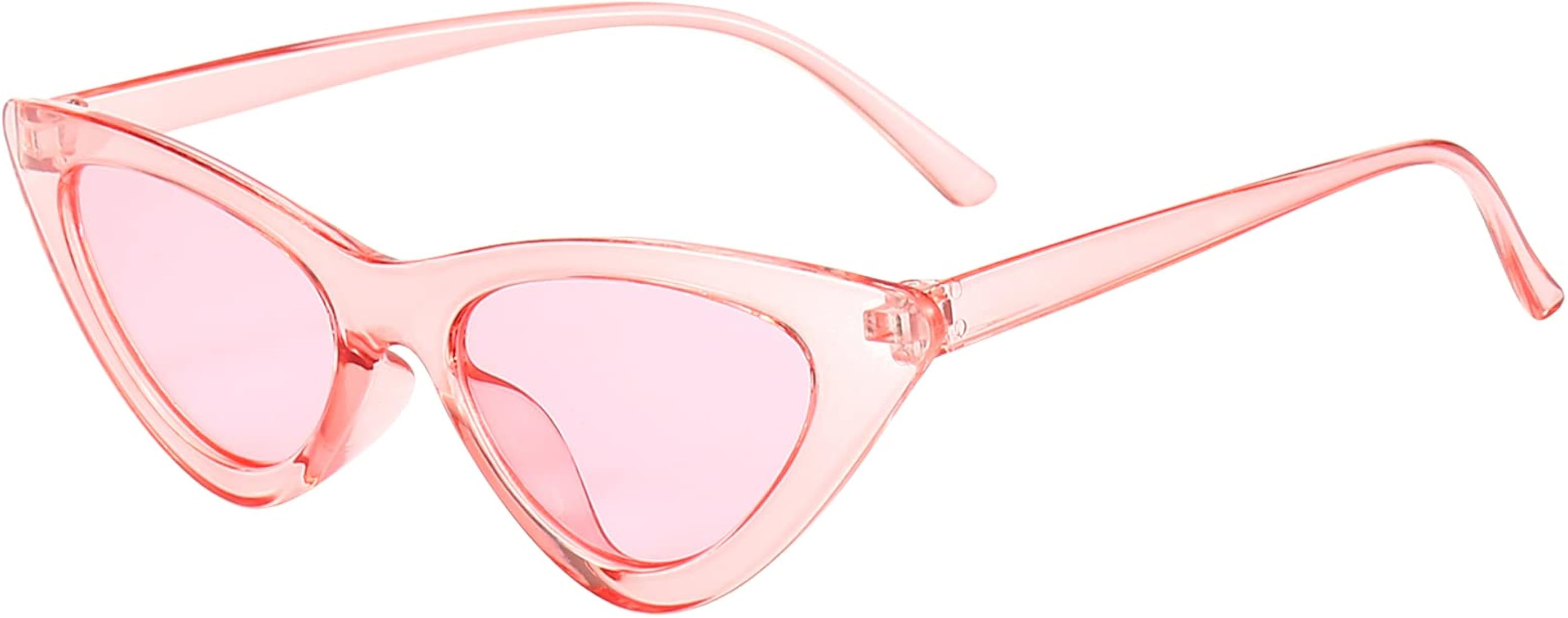 Dollger Cat Eye Sunglasses Vintage Retro Plastic Frame Cateye Sunglasses for Women | Amazon (US)