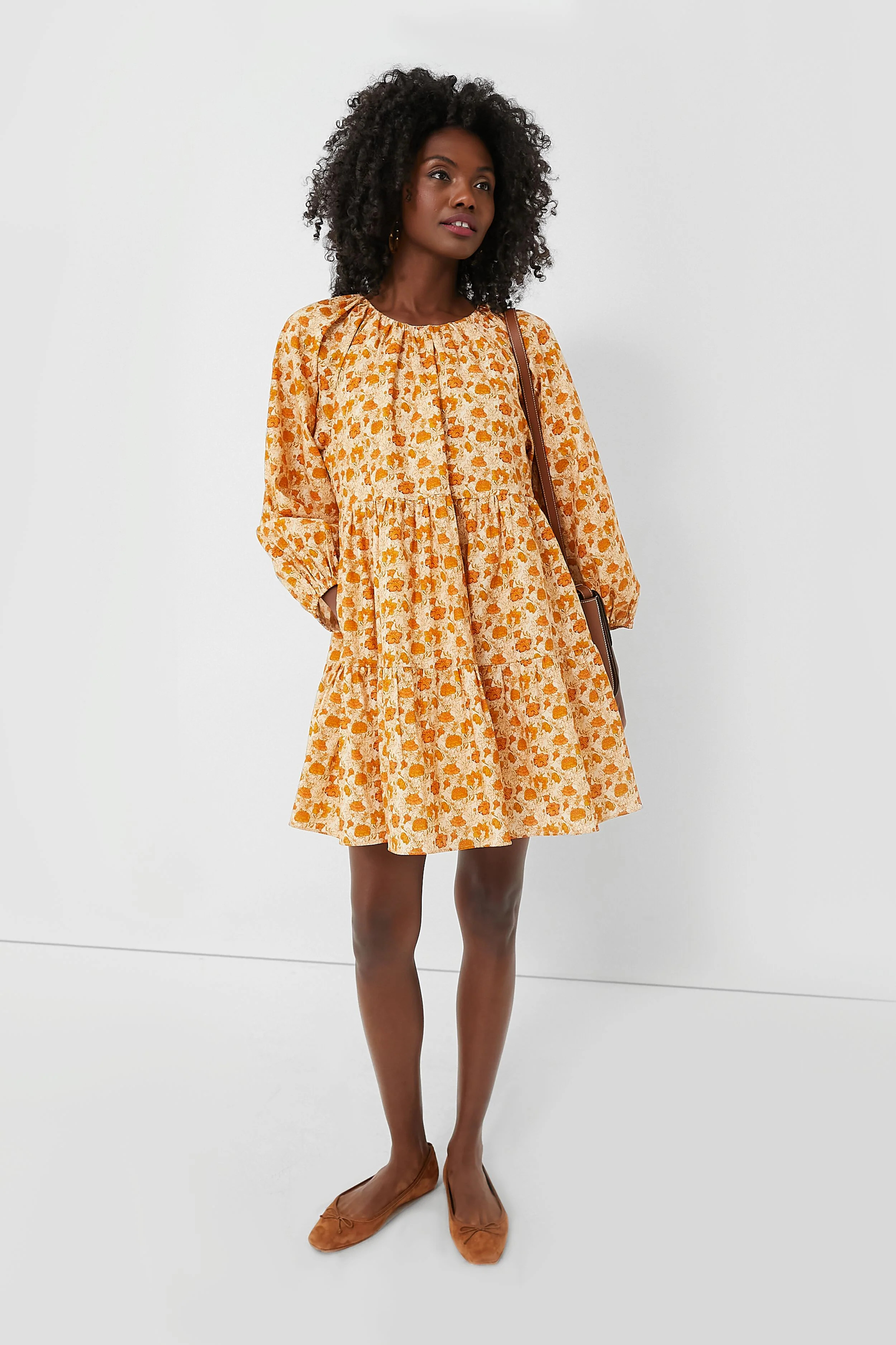 Burnt Orange Floral Brynn Mini Dress | Tuckernuck (US)