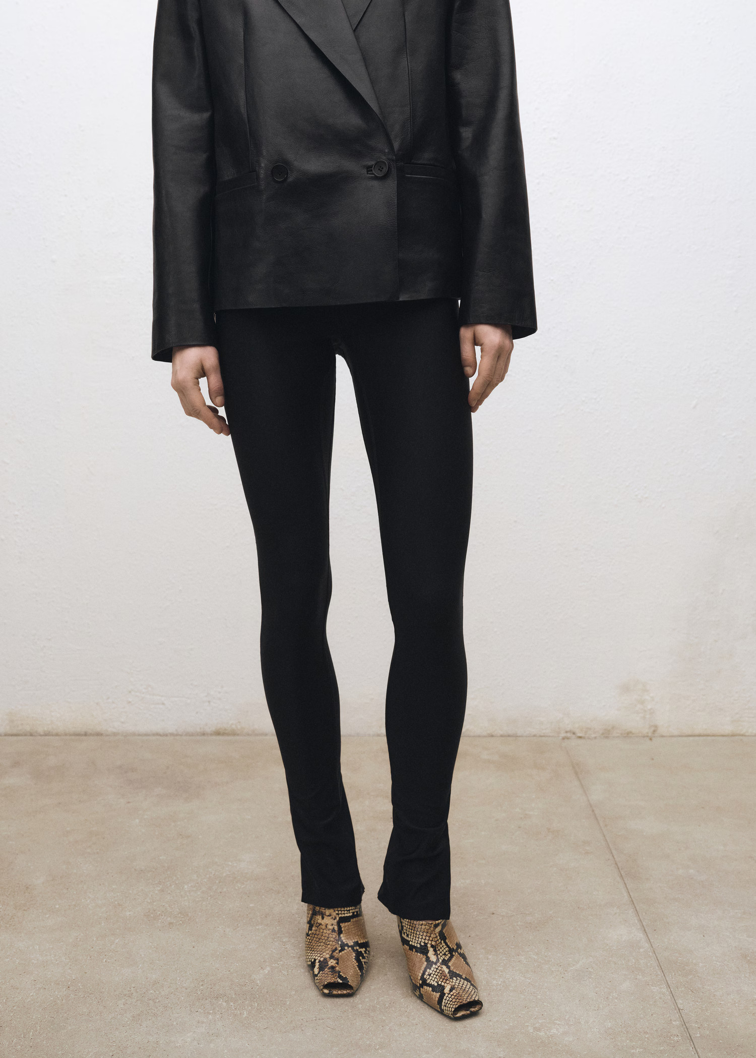 Leggings mit Zip am Saum - Damen | MANGO Deutschland | Mango EU