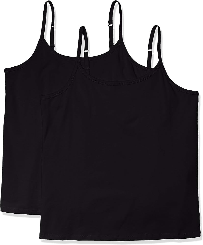 Amazon Essentials Women's Tank Top Camisole Pack, Plus Size, Pack of 2 | Amazon (US)