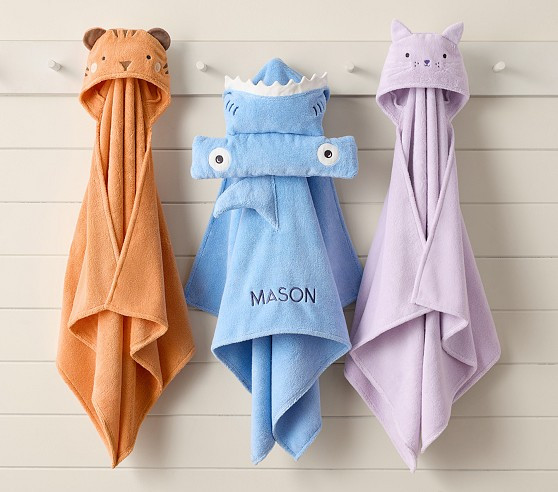 Super Soft Critter Kid Hooded Towel Collection | Pottery Barn Kids