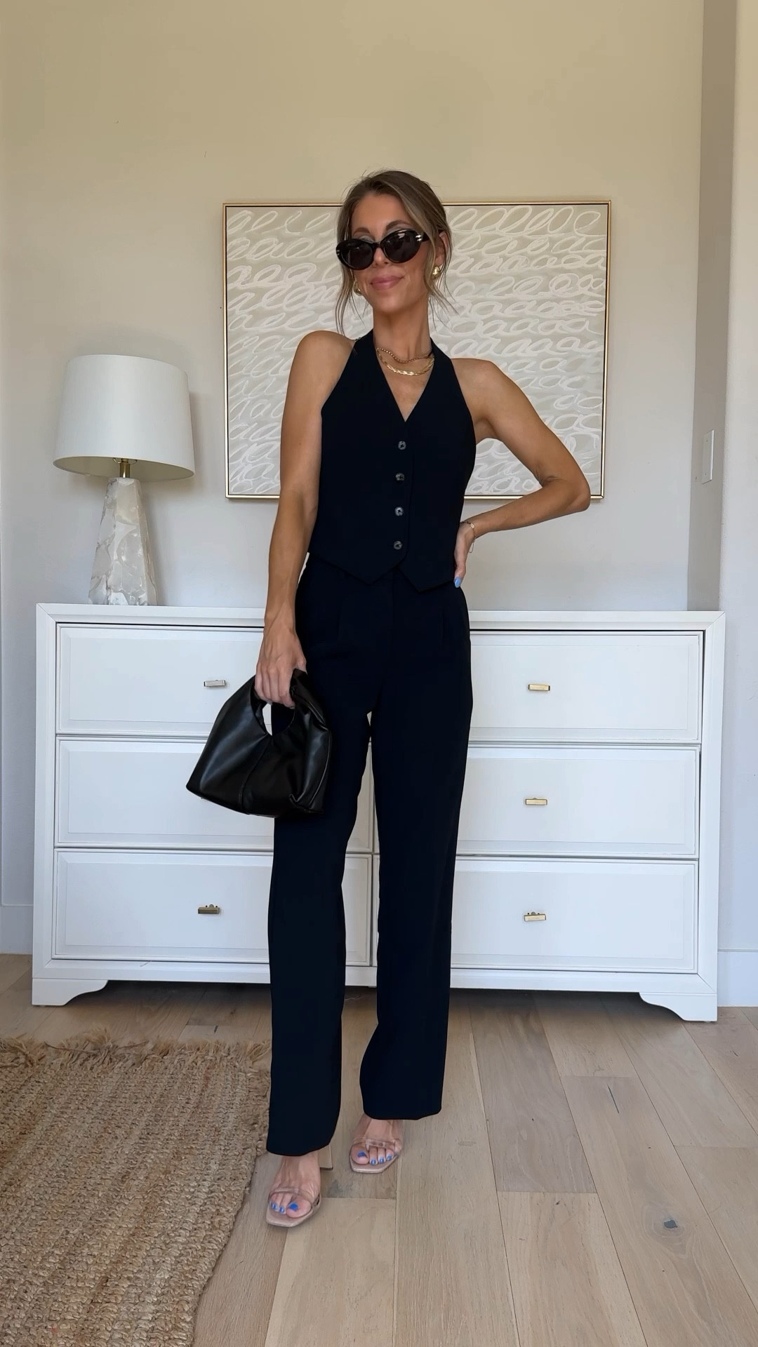 Aritzia black halter vest (4) and Aritzia black trousers (size 0) chic summer outfit! Target bag  


#LTKSeasonal #LTKStyleTip #LTKFindsUnder100