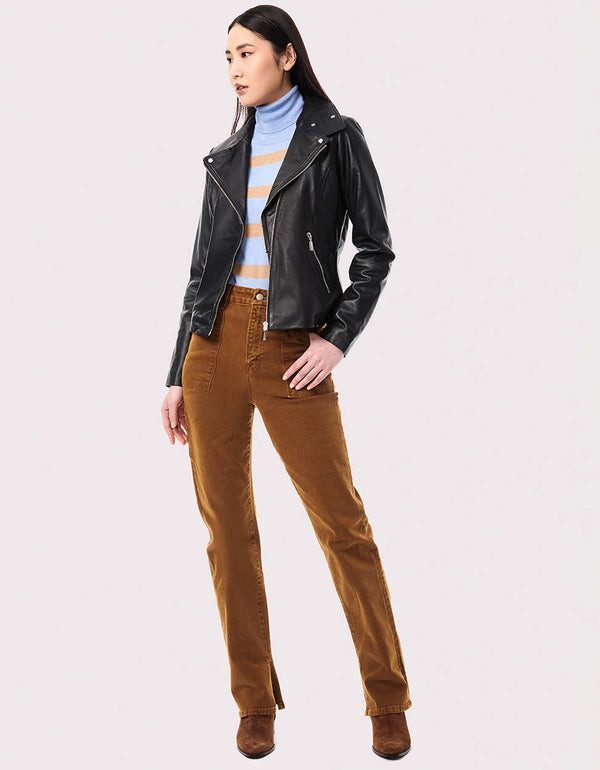 Moto City Genuine Leather Jacket | Bernardo Fashions