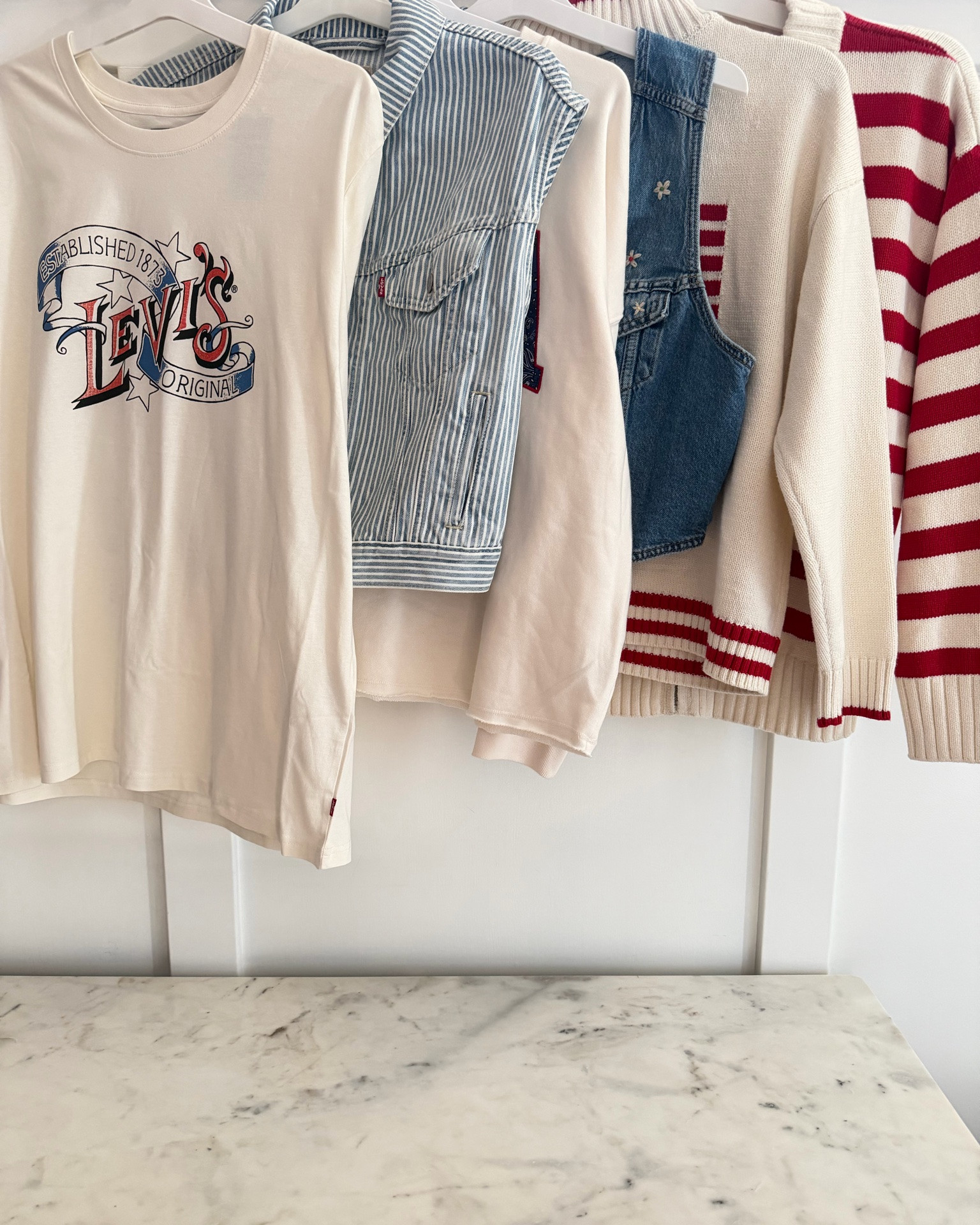 Sale on @levi 🙌🤩 Sharing my Target haul again for you to see what’s worth getting out of this summer collection!!❤️🇺🇸😍 My husband loves the graphic tee from @levi and I love my denim vests from @levi 🥰 The striped denim vest is like my striped denim overalls that I bought many years ago from @levi ☺️ So immediately I grabbed it and the floral embroidery on the other denim vest is so cute!!😁 These Universal Thread pieces @Target are the best!!🤩 

🚨40% Off women’s clothing going on!!☺️





Summer, Fourth of July, nautical, coastal, USA, flag sweater, layering piece, denim looks, Levi’s denim, Americana, patriotic, timeless look, classic summer look, Target sale, new arrivals, new at Target, Target finds

#LTKSaleAlert #LTKdayinmylife #LTKSeasonal