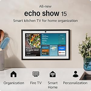All-New Amazon Echo Show 15 | A stunning HD 15.6“ smart family hub with built-in Fire TV and Al... | Amazon (US)