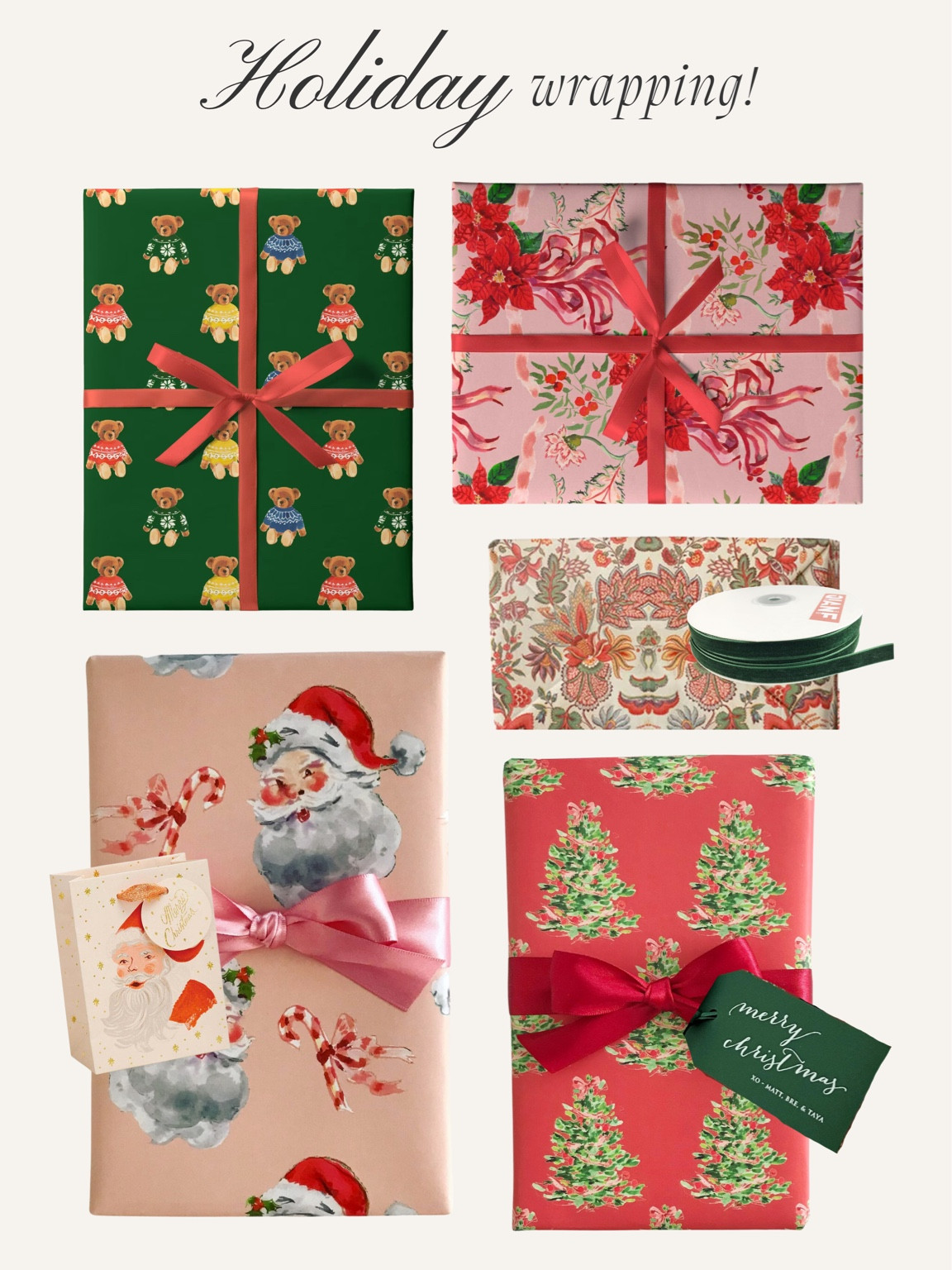 My wrapping paper from last year is back in stock! Loveee this. Super thick and beautiful and vibrant. Not a “must” but I love to have fun wrapping paper and ribbon 🎀  also really love these  custom name tags it’s our 3rd year buying!



#LTKSeasonal #LTKHoliday