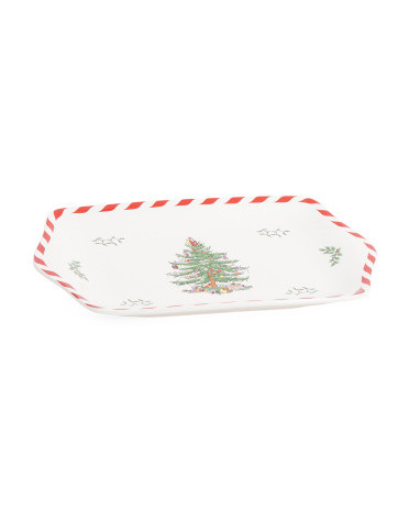 12in Peppermint Dessert Tray | TJ Maxx