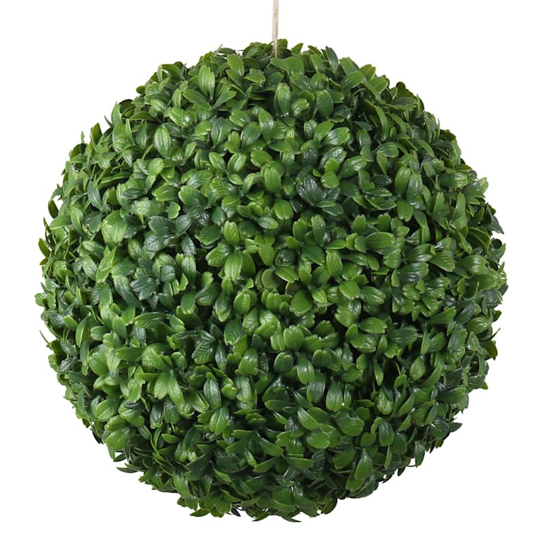 Green Boxwood Ball, 10" | At Home