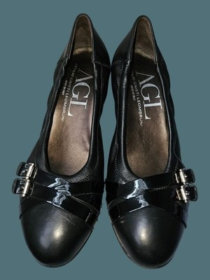 AGL Attilio Giusti Leombruni Belted Wrap Leather Pump Women Size 38 Classic | eBay US