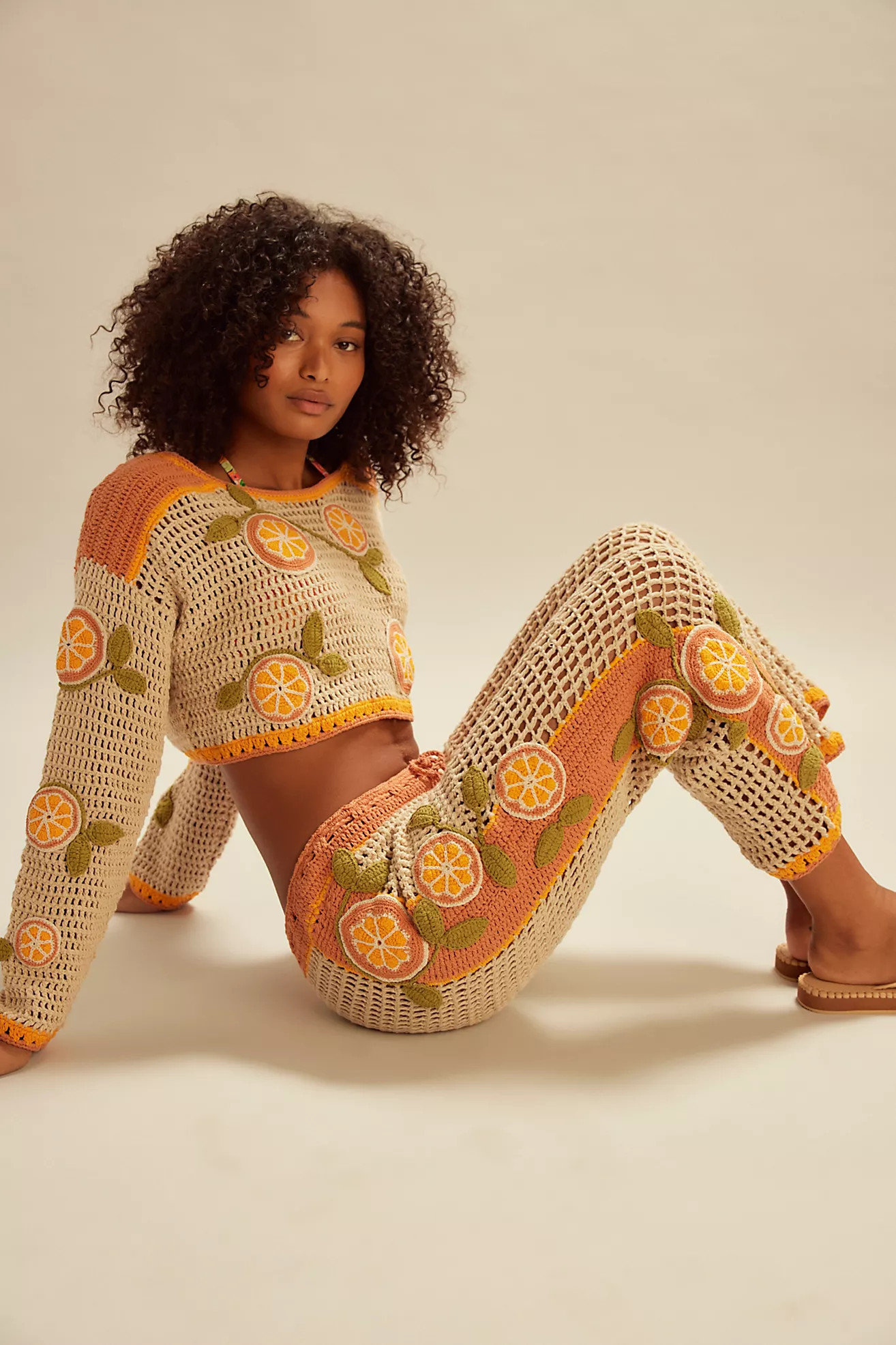 Bali Orange Slice Pants | Free People (Global - UK&FR Excluded)
