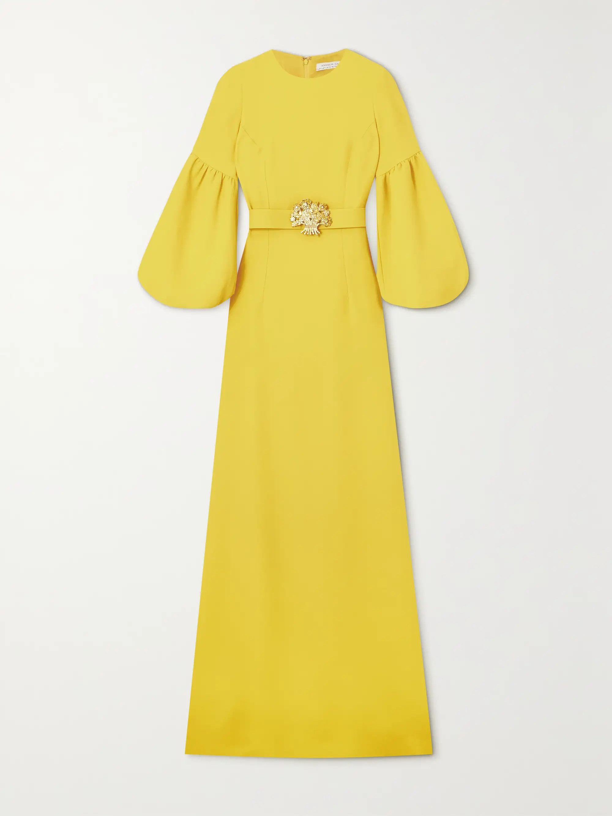 Belted crystal-embellished crepe gown | NET-A-PORTER (UK & EU)