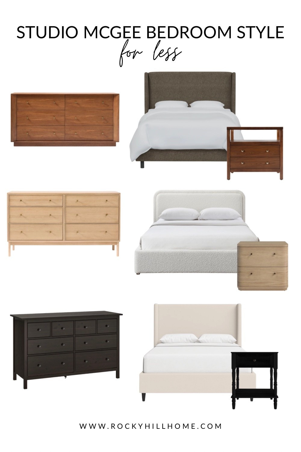 Studio McGee Bedroom Style for Less: Designer Look on a Budget

Get the Studio McGee bedroom aesthetic without the designer price tag! Shop 3 curated looks featuring warm woods, cozy bouclé, and timeless silhouettes. Whether you love organic modern, mid-century warmth, or classic contrast, these budget-friendly furniture finds will elevate your space for way less.

#LTKHome #LTKSaleAlert