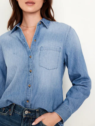 Classic Button-Down Jean Shirt | Old Navy (US)