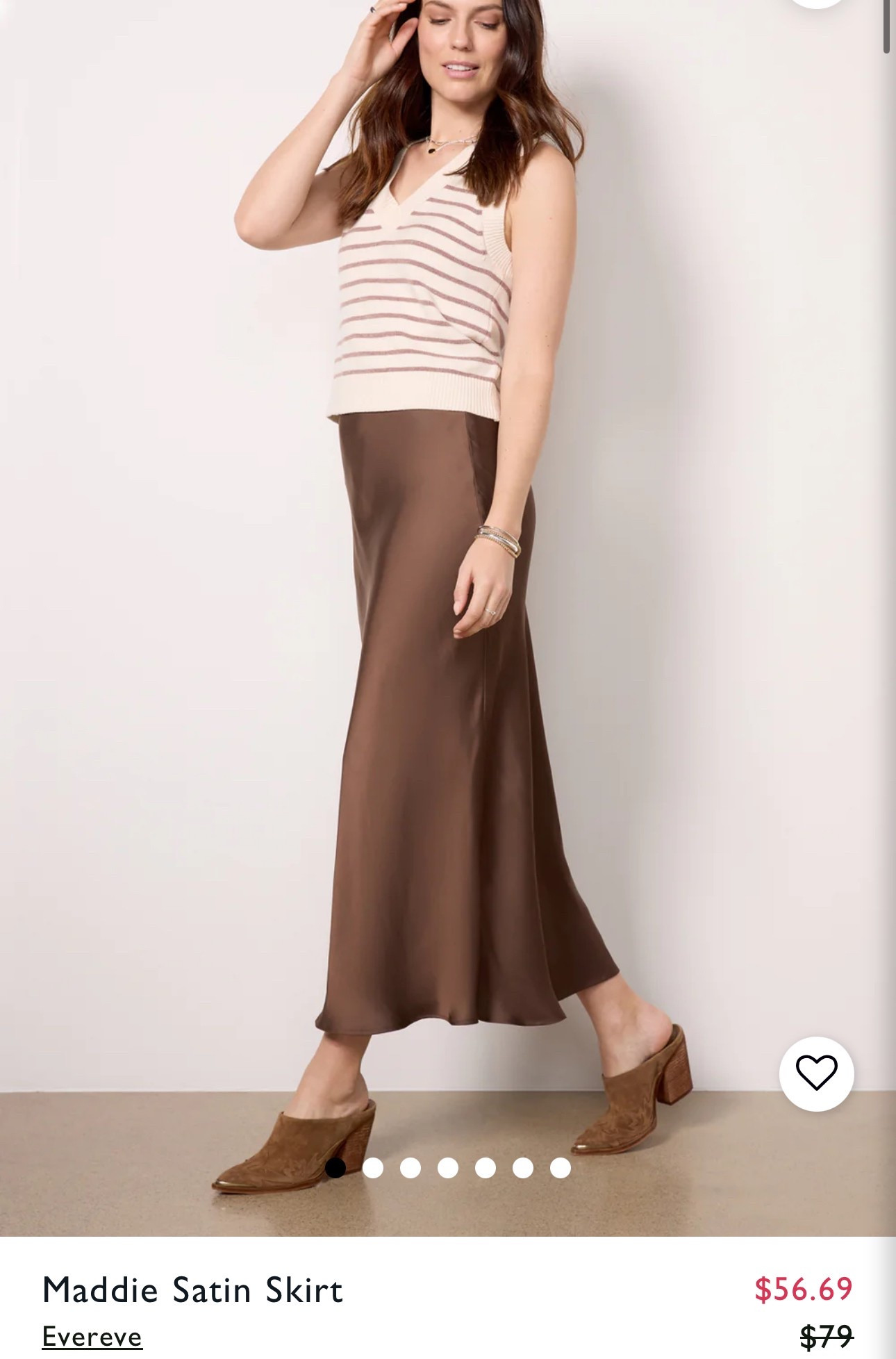 My gorgeous chocolate brown slip skirt is on sale! 

#LTKSpringSale #LTKSaleAlert #LTKFindsUnder100