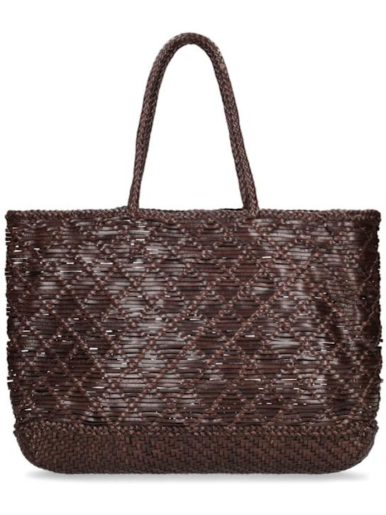 Corso Weave leather top handle bag | Luisaviaroma