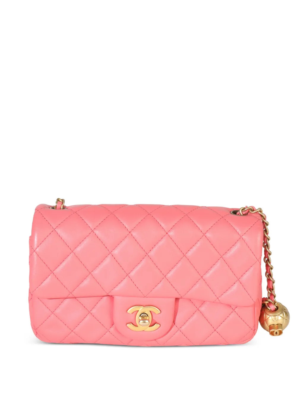 CHANEL Pre-Owned 2020 mini Crush Flap shoulder bag - Pink | Farfetch Global