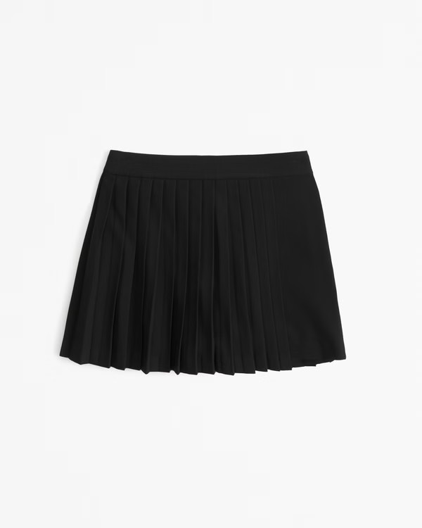 Women's Pleated Wrap Mini Skort | Women's Bottoms | Abercrombie.com | Abercrombie & Fitch (US)