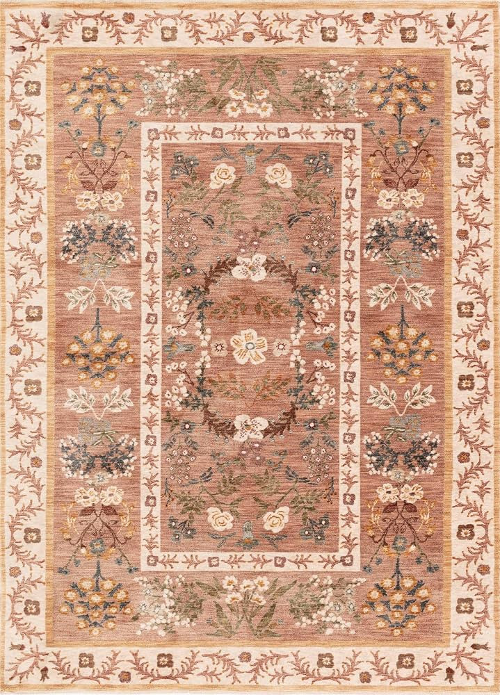Loloi Rifle Paper Co. x Kismet Camel 7'-10" x 10'-10" Area Rug | Amazon (US)