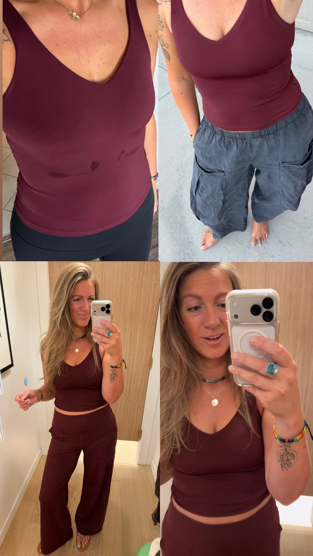 Large tank and large pants - both on sale!! Black pants are a medium

#LTKTall #LTKOver40 #LTKSaleAlert