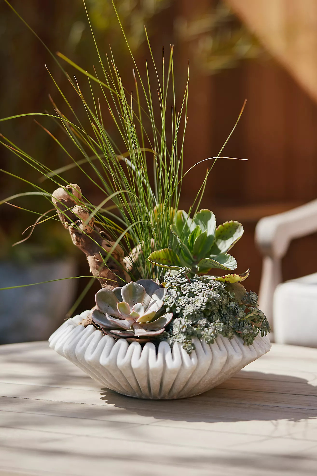 Ruffled Marble Bowl | Terrain