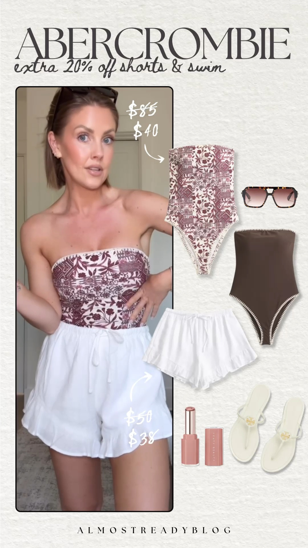 Additional 20% off shorts and swim! XS suit (technically a size down for me!) / XS ruffle shorts 

sale alert, swim, summer outfits, one piece, Abercrombie, Amanda west, almost_readyblog

#LTKSwim #LTKSaleAlert #LTKPetite