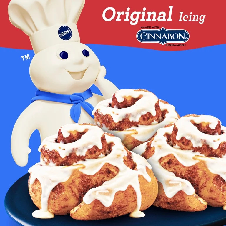 Pillsbury Grands! Cinnamon Rolls, with Cinnabon Cinnamon and Original Icing, 5 Count, 17.5 oz | Walmart (US)