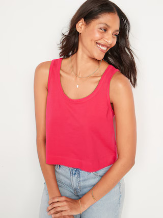 Vintage Cropped Tank Top for Women | Old Navy (US)