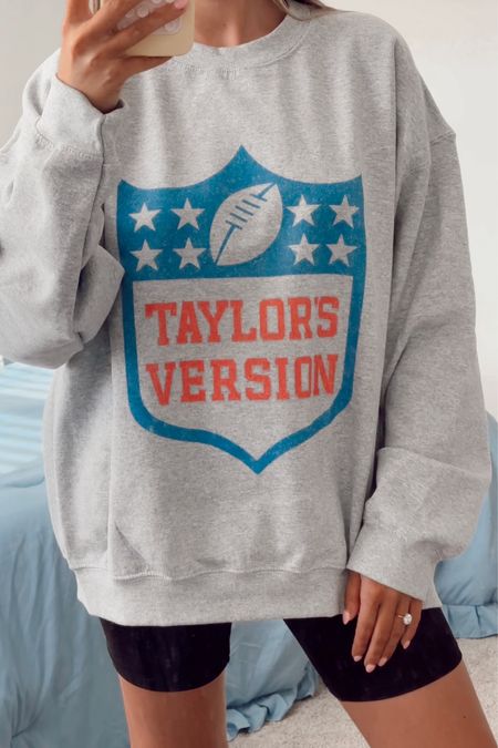 Taylors Version NFL Sunday football sweatshirt crewneck❤️🏈 Taylor swift and Travis kelce, Taylor swift, swiftie, taylors version

#LTKfindsunder50 #LTKGiftGuide #LTKsalealert