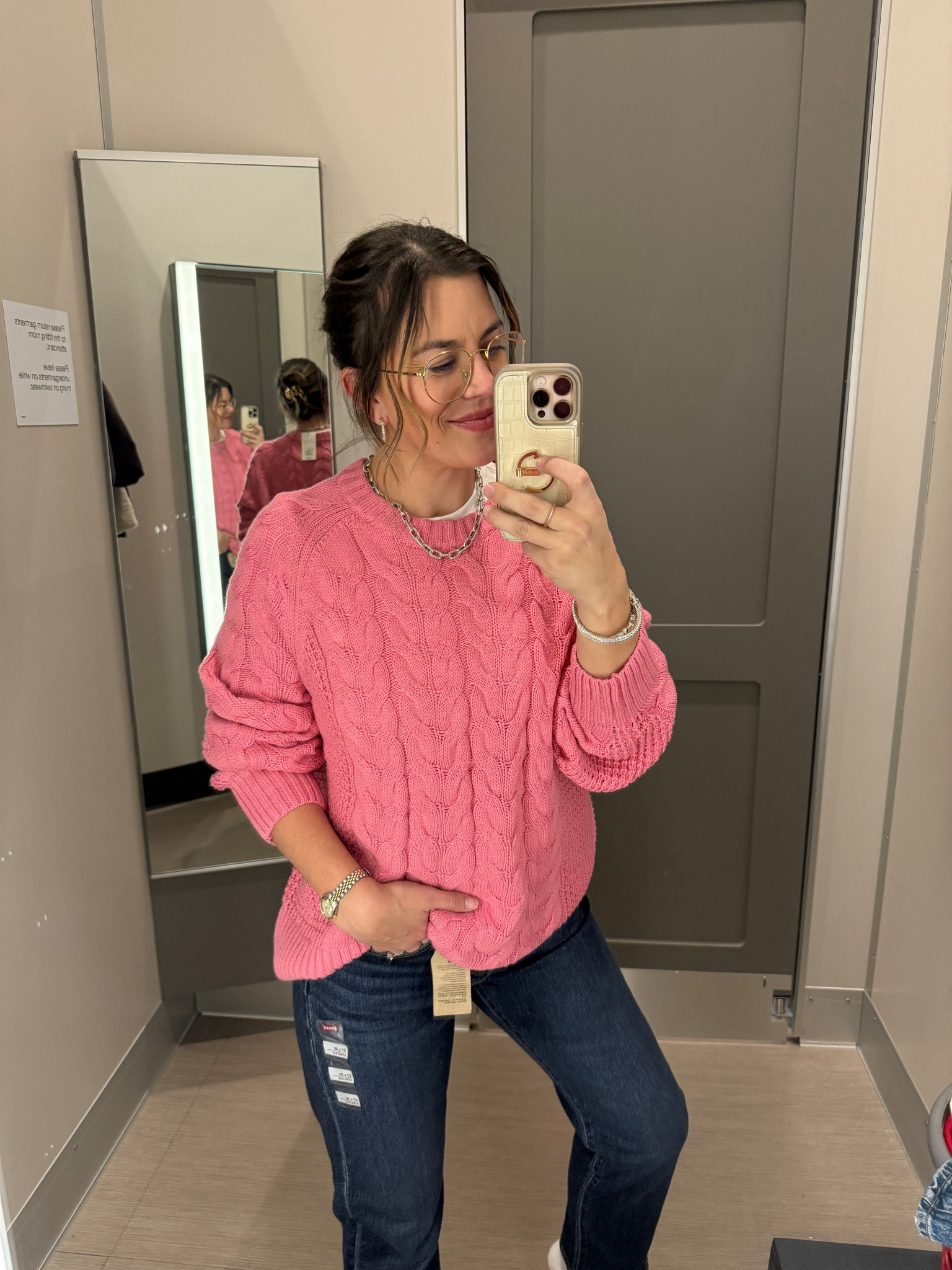 The perfect pink oversized sweater for Valentine’s Day. It is oversized. I’m wearing a large here and it’s huge so I’d go down to my usual size medium  

#LTKFindsUnder50 #LTKmomlife #LTKSeasonal
