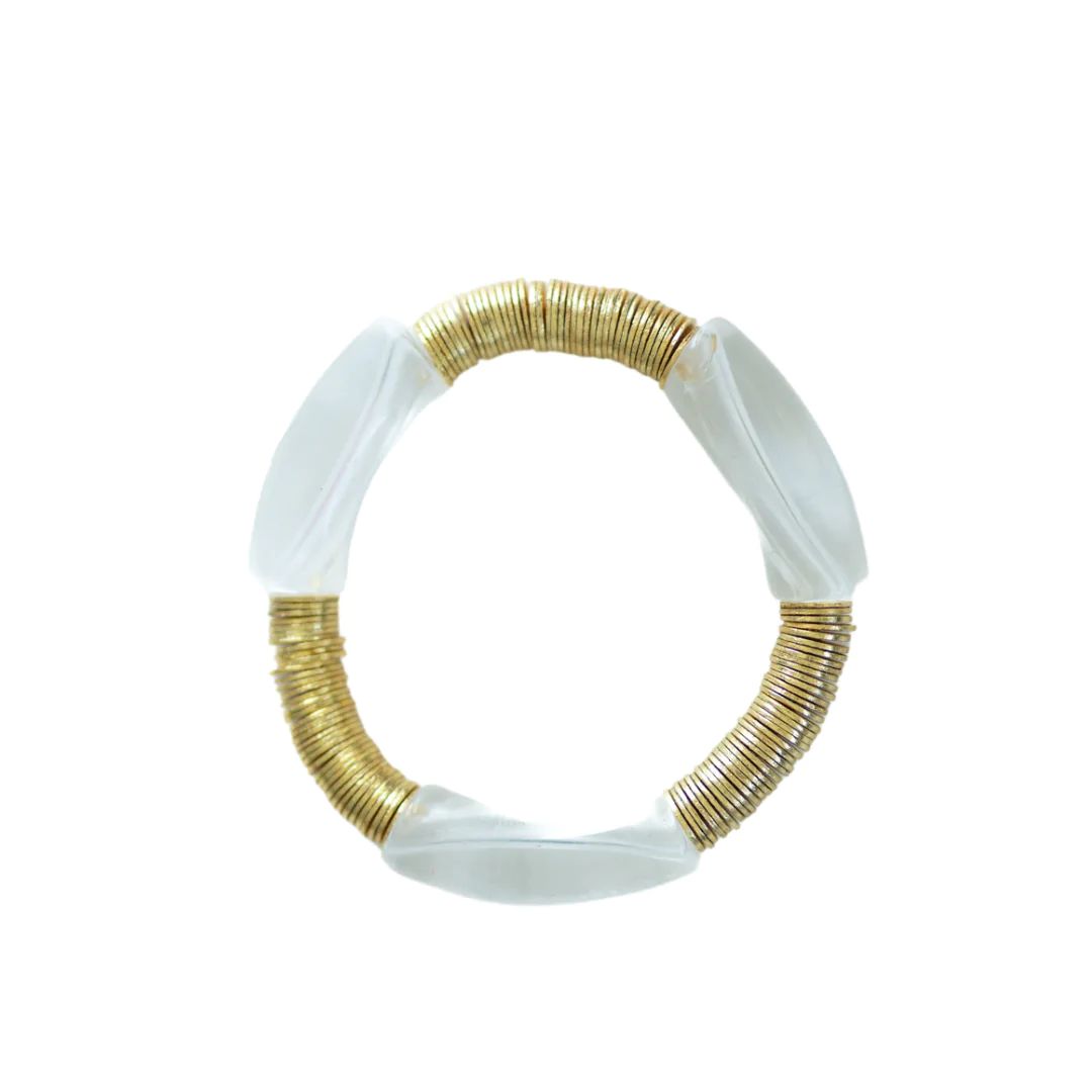 The Clear and Gold Cormier | Cocos Beads and Co