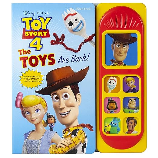 Disney Pixar Toy Story 4 Woody, Buzz Lightyear, Bo Peep, and More! - The Toys are Back! Sound Boo... | Amazon (US)