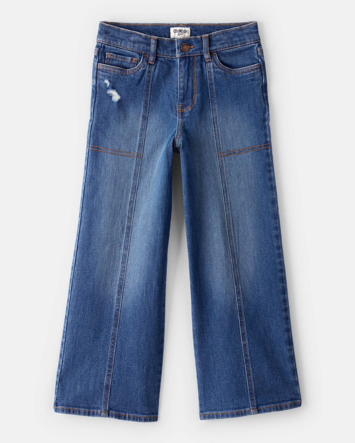 Girls Denim Wide-Leg Jeans - Dark Wash - OshKosh B'gosh | Carter's | Carter's Inc