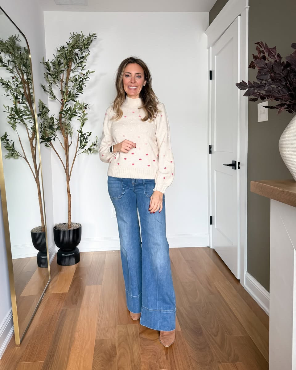 This sweater is only $35 and would be so cute for Valentine’s Day!

Chunky knit sweaters
Wool blend coats
Faux fur winter jackets
Classic turtleneck outfits
Tailored winter trousers
Knee high leather boots
Cozy neutral layering looks
Cable knit cardigans
Plaid winter scarves
Cold weather chic essentials

#LTKootd #LTKSaleAlert #LTKHoliday