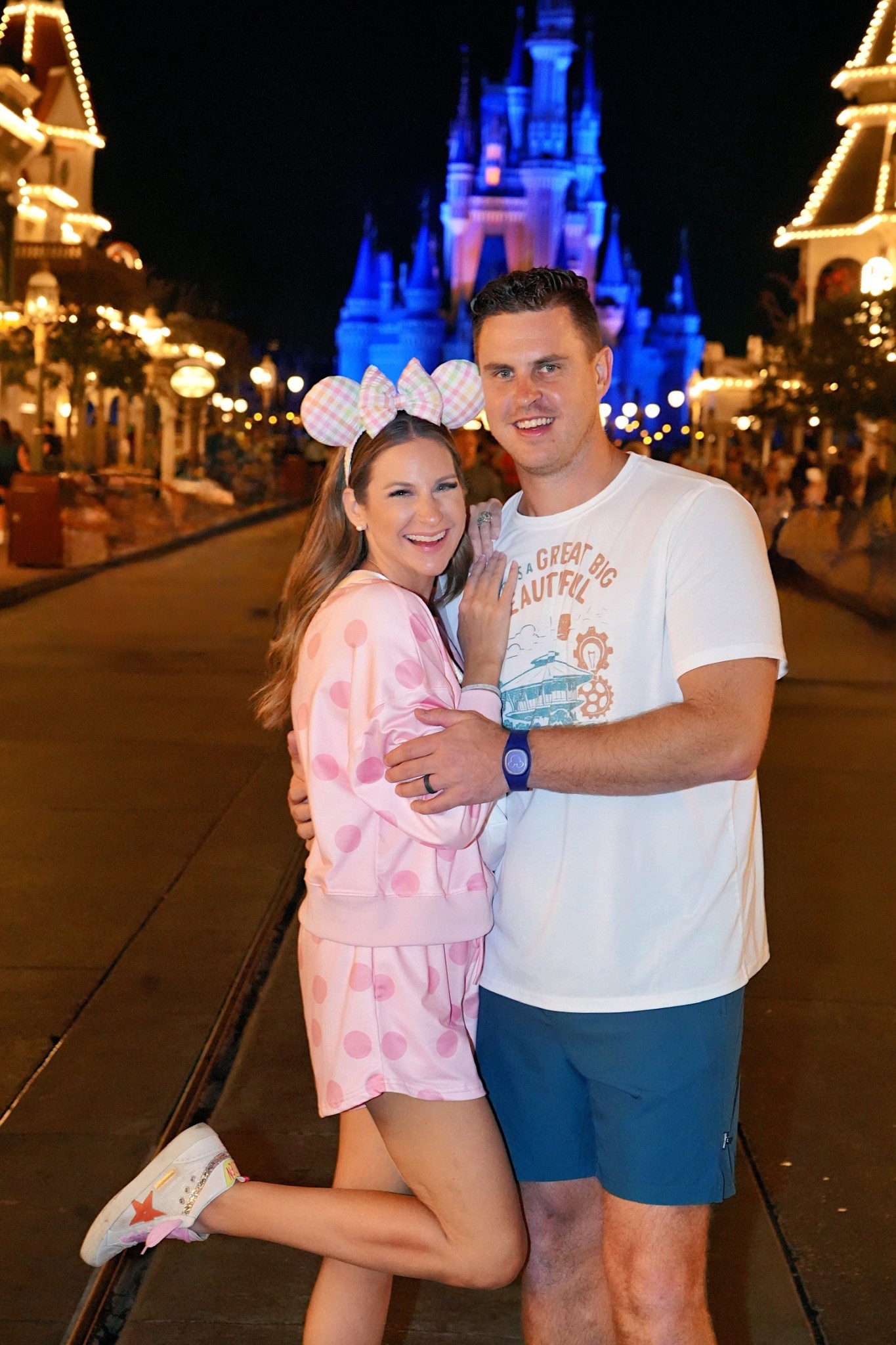 Mom and Dad snuck away for a Disney date night! I’m in a small set, Etsy ears and accessories - fits tts. 

What to wear Walt Disney world spring men women 

#LTKMens #LTKTravel #LTKootd