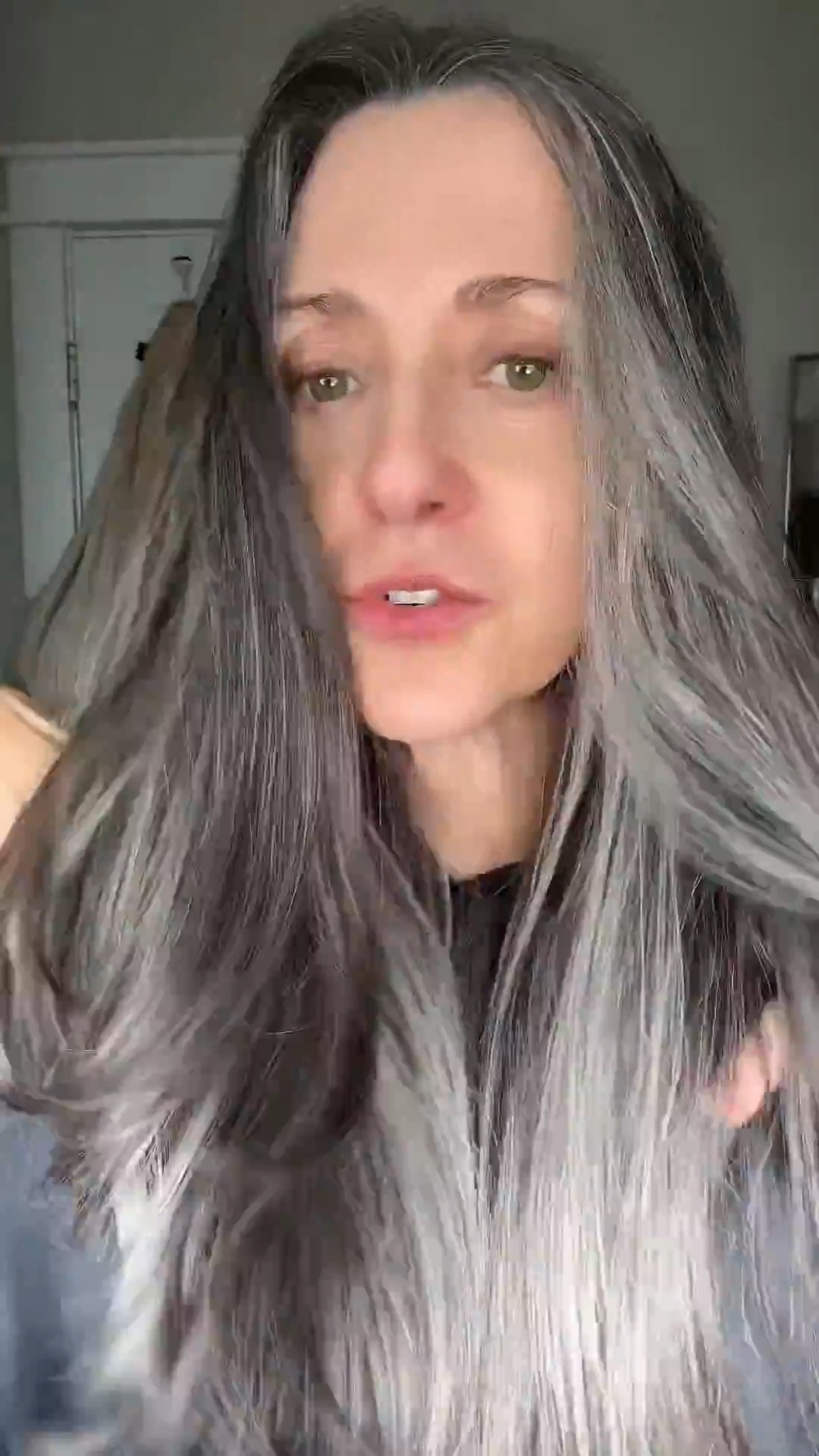 Using overtone silver on my silver hair
You can get Twilight Titanium mask here https://www.tiktok.com/t/ZTHKv43bkK7ce-g1azx/ and stormy sterling mask here: https://www.tiktok.com/t/ZTHKv4ycVoGyx-pkji1/
And daily conditioner here: https://www.tiktok.com/t/ZTHKv4W5vBYNj-VvI8j/

#LTKBeauty