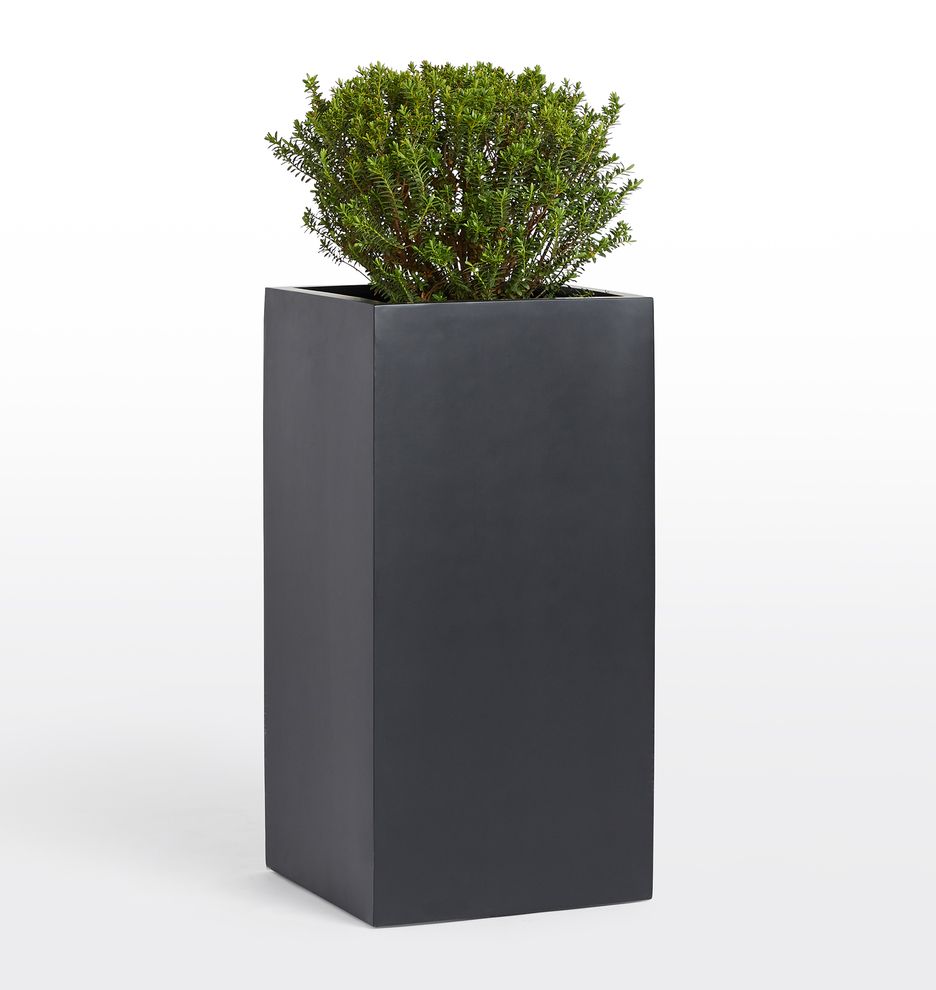 Modern Fiberstone Tall Rectangle Planter | Rejuvenation