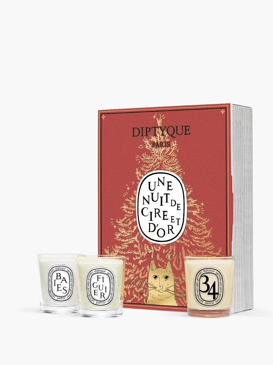 Surprise Set with 3 miniature candles - Holiday Edition | Diptyque Paris | Diptyque (UK)