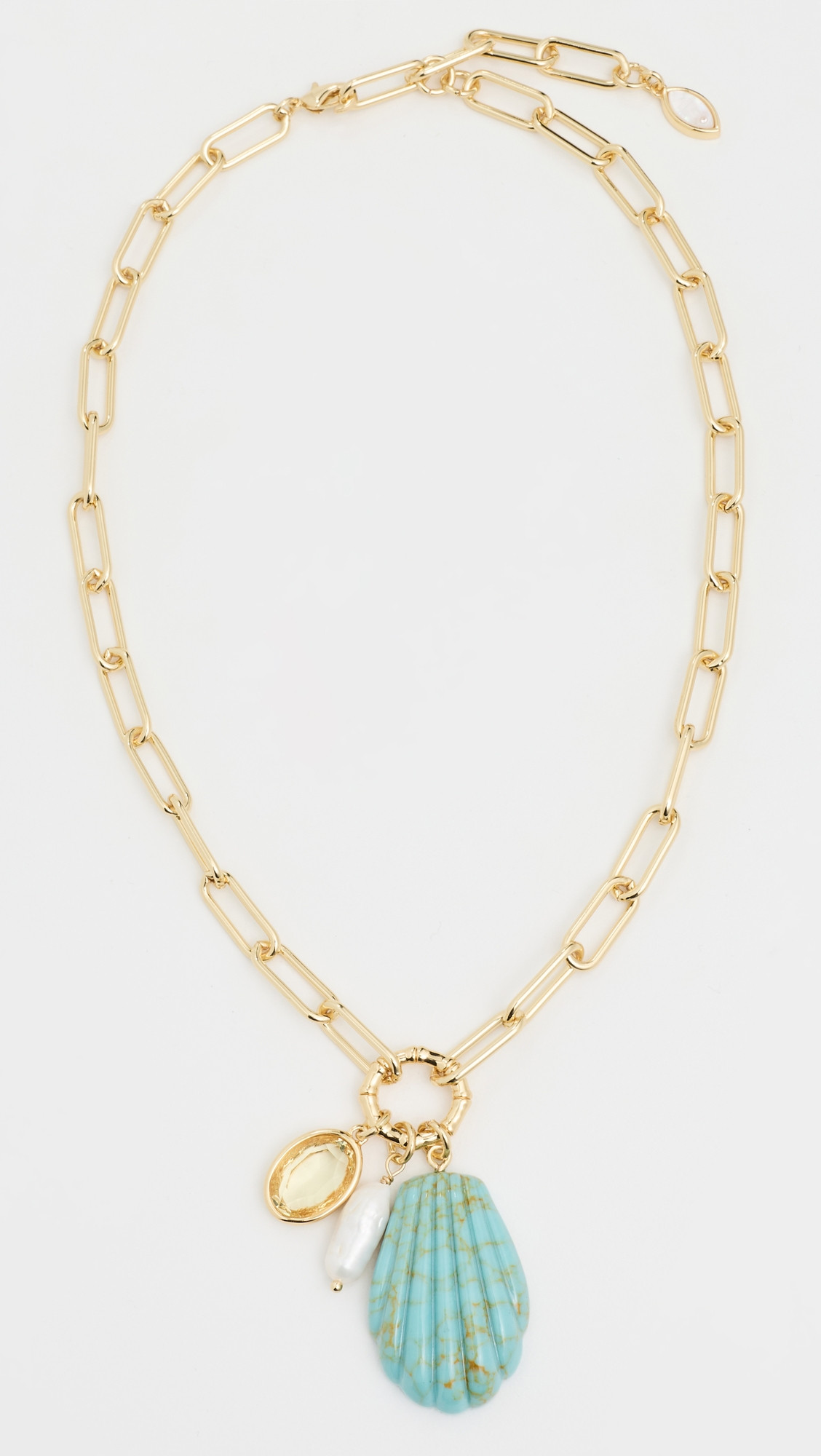 Mignonne Gavigan Natalia Charm Necklace Turquoise One Size | Shopbop